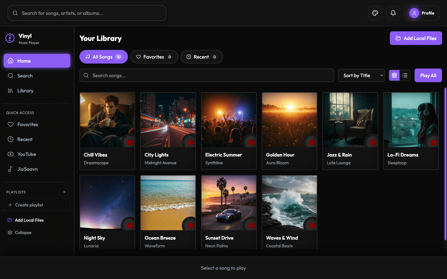 Vinyl — Music player